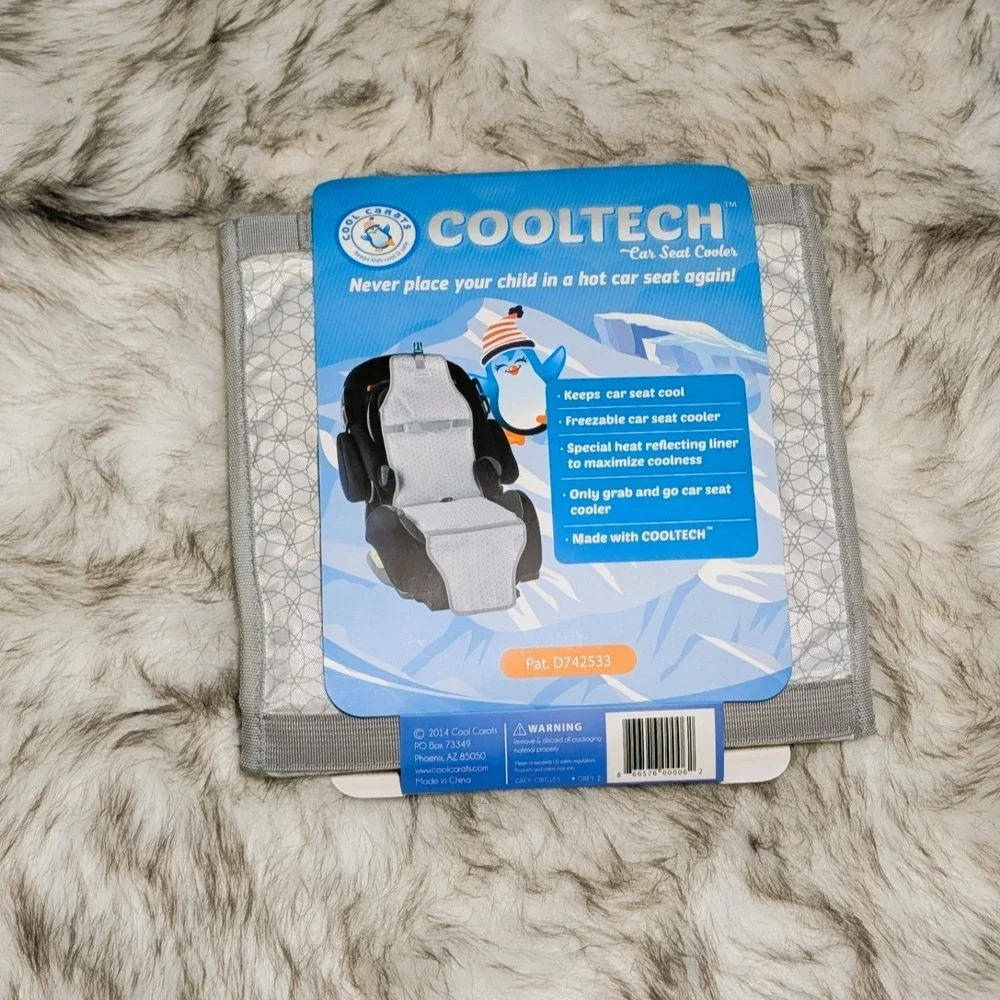 Cool Carats Cooltech Car Seat Cover Cooler Gray Trim With Chevron Stripes Design